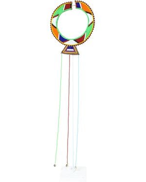 Botanical Boys Kenya Maasai Beaded Necklace - Blue