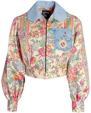 Couture to Your Door Vintage Floral Cotton Coachella Jacket - Multicolour