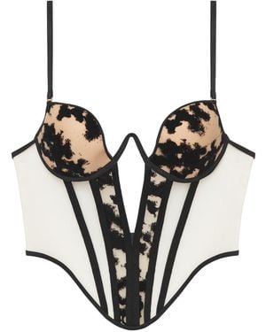 Perilla Lingerie Harlow One Corset Nude - Black