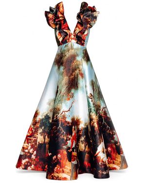 Maxjenny Butterfly Evening Dress - Red