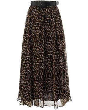 Exquise Teresa Skirt Chiffon Midi Teresa Skirt - Black