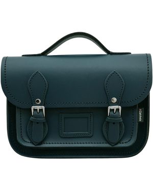 Zatchels Leather Midi Satchel - Green