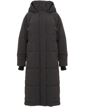 InAvati Graphite Padded Coat With Hood - Black