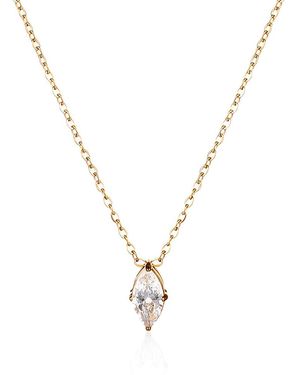 Evie Jewelry Skyline Waterproof Crystal Pendant Necklace - Metallic