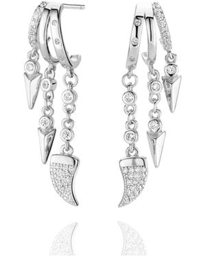 Aaria London Cairo Earrings - White