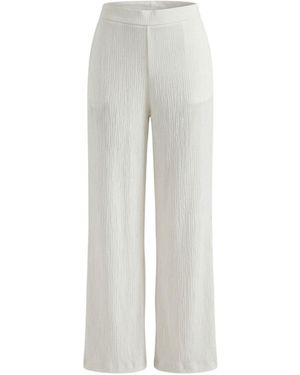 Monlicia Neutrals Elvara Fluid Viscose Trousers - Grey