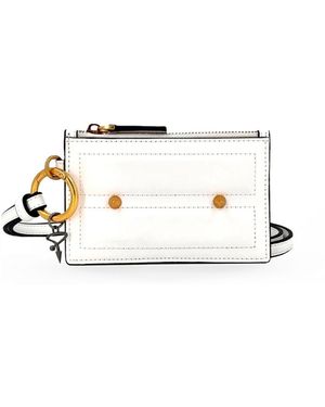 Pimpinicchio New York Card Case On Keyring - White