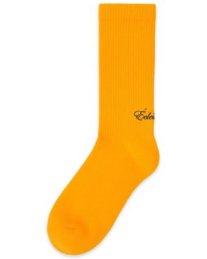 Éclectique Crew Socks - Orange