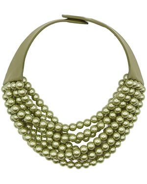 Fairchild Baldwin Bella Glass Pearl Summer Necklace - Green