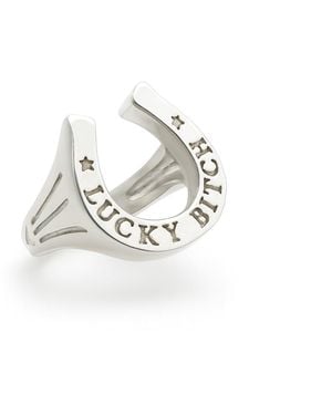 LITZI The Lucky Bitch Ring - White