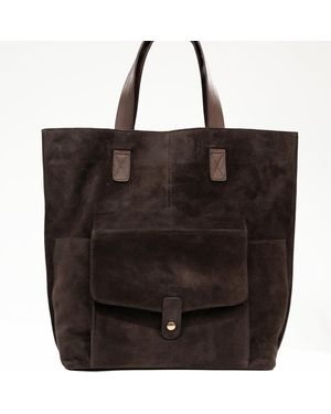 Hamel Atelier Goya Suede Crossbody Bag - Black