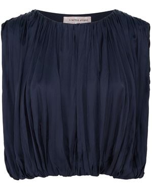 Traffic People Any Moment Now Falls Sleeveless Top - Blue