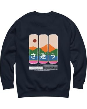 Anchor and Crew Nomad Passenger Organic Cotton Sweatshirt - Blue