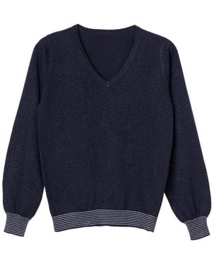 Cove V Neck & Top - Blue