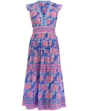 Bindu Celine Dress - Purple