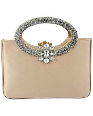 DAMAPREZIOSA Neutrals Dama Venus Jewel Clutch - Metallic