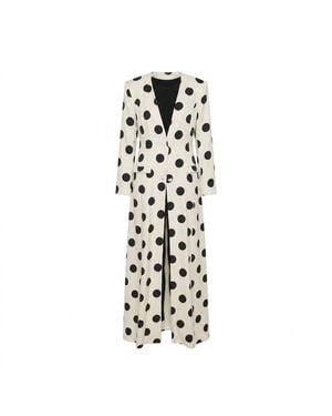 Roqaia Fashion House Mrs Polka - White