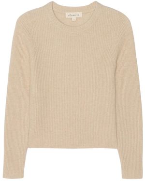 Ellsworth & Ivey Neutrals Quinn Fisherman Jumper - Natural