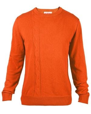 La Granni Cable Crewneck - Orange