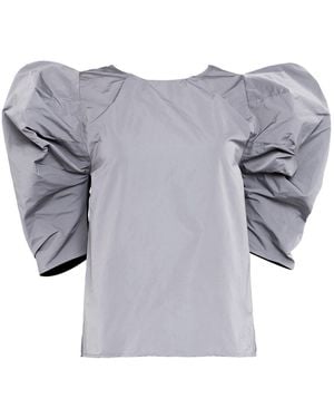 Bianca Popp Victorian Sleeves Blouse - Gray