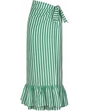 SUNSHINE TIENDA Stripe Vienna Sarong - Green
