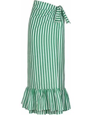 SUNSHINE TIENDA Stripe Vienna Sarong - Green
