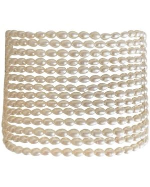 Leni James The London Maxi Pearl Choker Necklace - Natural