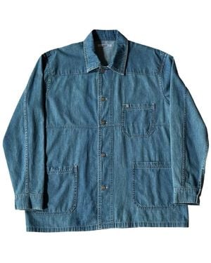 Walter Denim Limited Light Wash Lisbon Chore Jacket - Blue