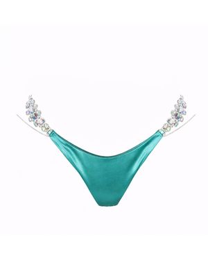 Belletage Swimwear The Emerald Bikini Bottom - Blue