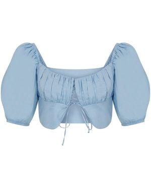 NAZLI CEREN Grace Top - Blue