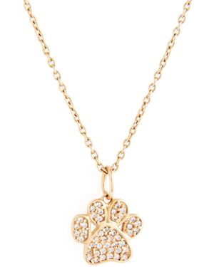 Belinda Jewelz Audrey Dog & Cat Paw Necklace - Metallic