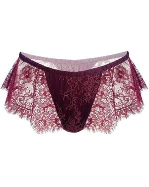 MONIQUE MORIN LINGERIE Moonstruck Lace Shorts Velvet - Purple