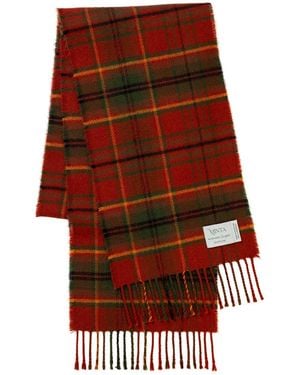Araminta Campbell Ltd Autumn Woodland Walk Lambswool Scarf - Red