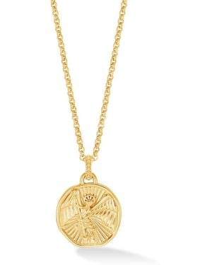 Dower & Hall St. Michael Talisman Necklace - Metallic