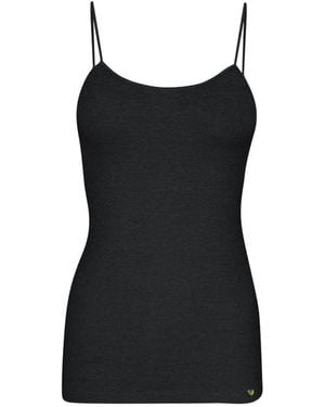 Zd - Zero Defects Afrodita Spaghetti Top Soy Fiber - Black
