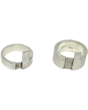 Tg-Jewellery by Tamara Gervasio Sterling Puzzle Stackable Ring - Metallic