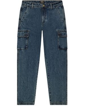 Wesc Denim Cargo Trousers - Blue