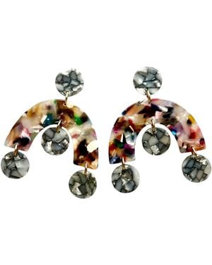 CLOSET REHAB Arch Drop Earrings - Metallic