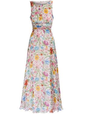 Sofia Tsereteli Watercolor Garden Gown - White