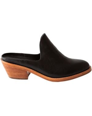 Fortress Michelle Heeled Mule Nappa - Black