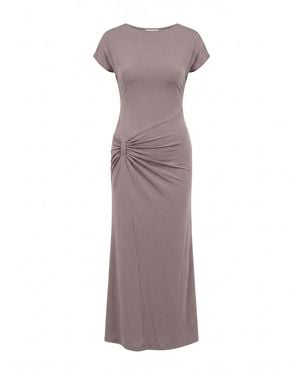 Tantra Spain Sl Long Dress With Draped Detail - Purple
