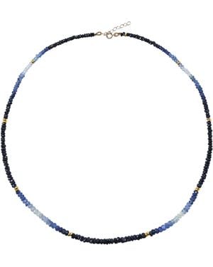 Bombyx House Sapphire Ombre Station Necklace - Blue