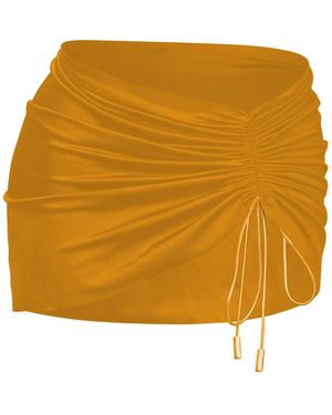 Capri Swim™ Resort Mini Skirt Bronze - Yellow