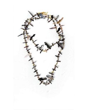 Jaredjamin Caracola Shell Shard Convertible Necklace - Metallic