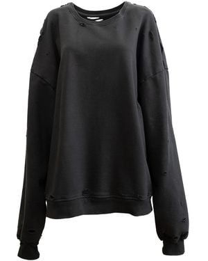 Galleriadele The Distressed Sweatshirt - Black
