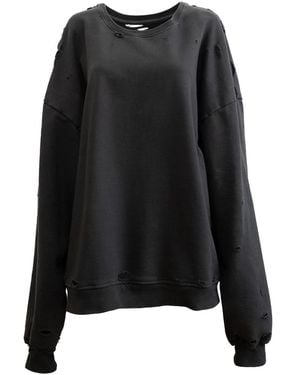 Galleriadele The Distressed Sweatshirt - Black