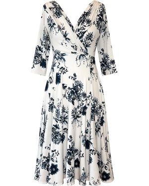 Alie Street London Annie Faux Wrap Dress - Blue