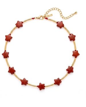 Jaredjamin Liberty Gemstone Necklace - Red