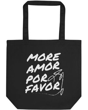 Anchor and Crew Nine More Amor Por Favour Editions Recycled Cotton Tote Bag - Black