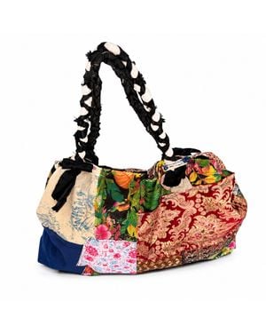 Miro Misljen Bohemian Patchwork Tote - Red